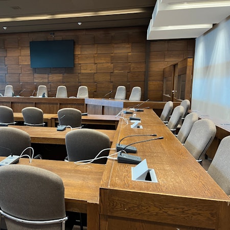 Auch in Saal 210 des Kölner Landgerichts wurde im Jahr 2025 verhandelt.