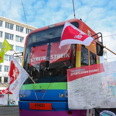 KVB-Streik am Betriebshof West der KVB