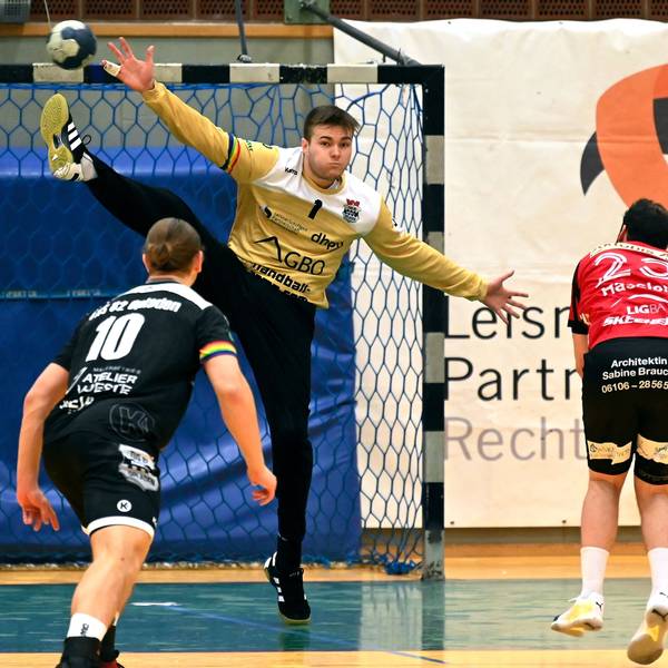 09.12.2023, Handball-TuS Opladen-HSG Rodgau
TW: Louis Oberosler (Opladen)
Foto: Uli Herhaus