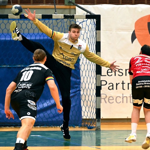 09.12.2023, Handball-TuS Opladen-HSG Rodgau
TW: Louis Oberosler (Opladen)
Foto: Uli Herhaus