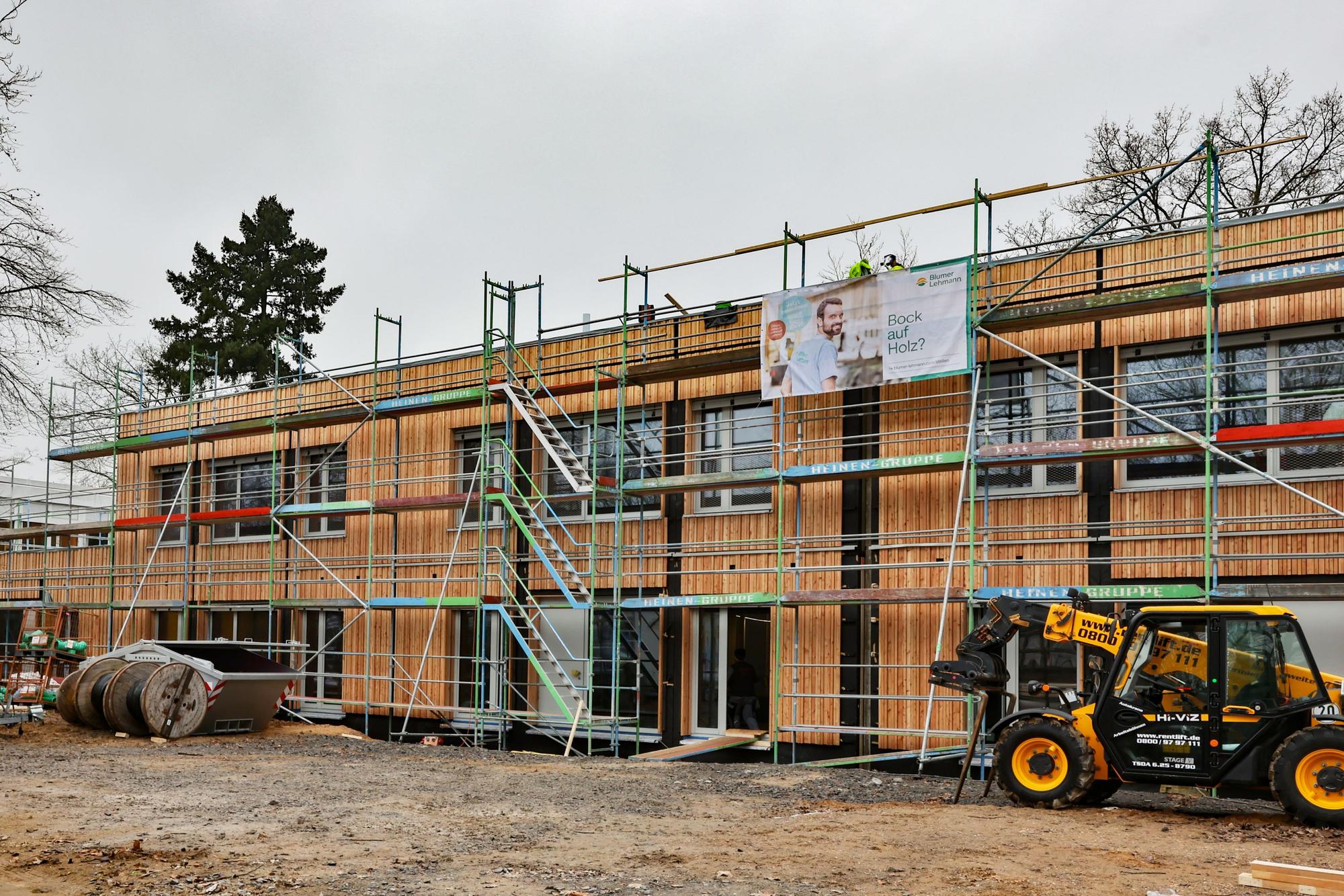 Modulbau aus Holz.