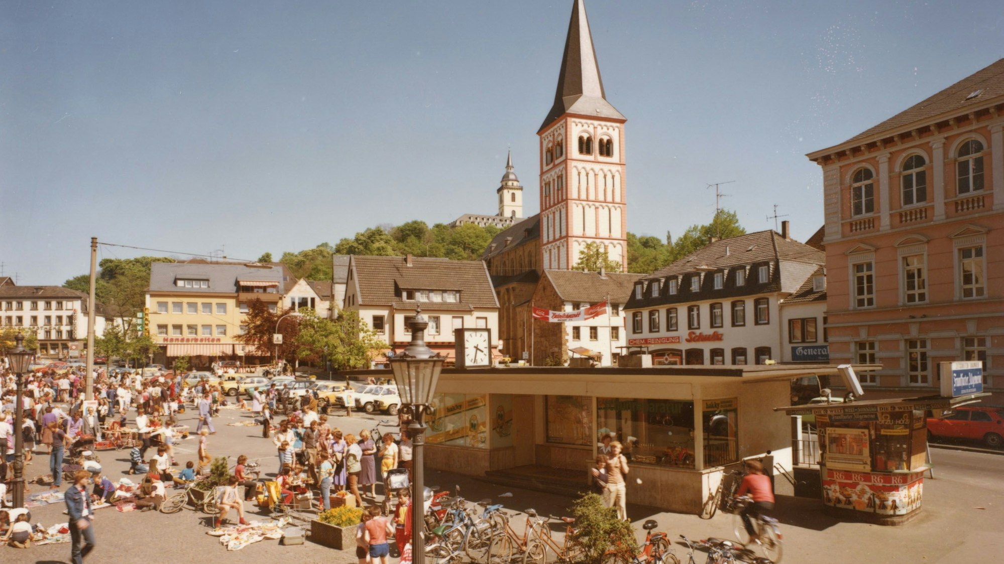 Eine historische Aufnahme vom Siegburger Markt.