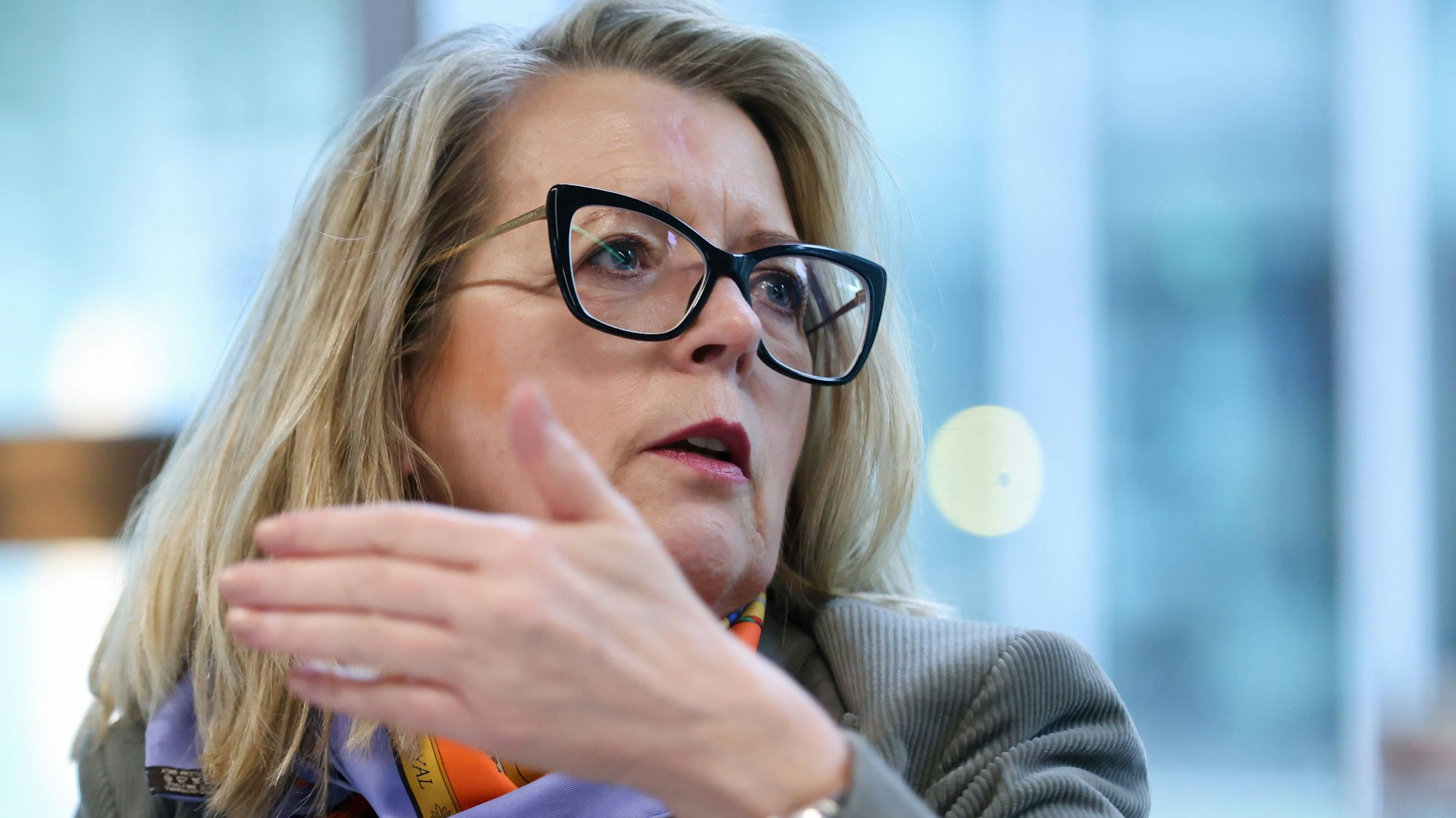 Stadtdirektorin Andrea Blome zu Gast in der Redaktion.