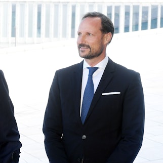 König Harald V. und Kronprinz Haakon bei einem Termin in Oslo 2021.