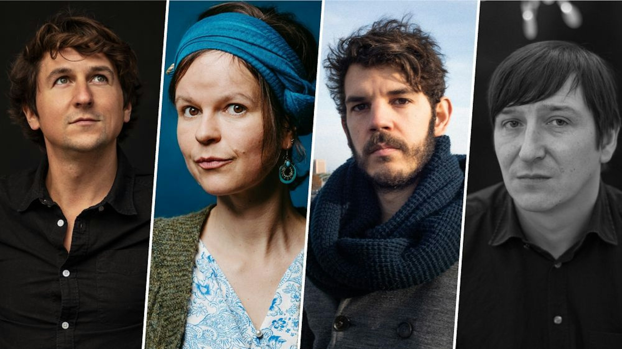 Die Kölner Autoren Tilman Strasser, Gundula Schiffer, Thomas Empl und Adrian Kasnitz (v. l.) werden vom Dieter-Wellershoff-Stipendium gefördert.