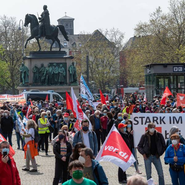 Maikundgebung des DGB auf dem Heumarkt.