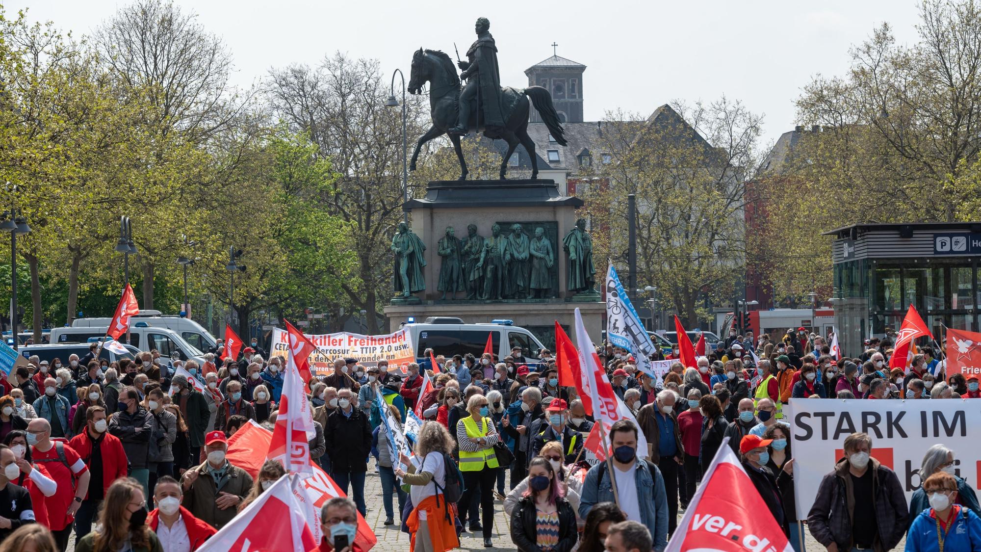 Maikundgebung des DGB auf dem Heumarkt.