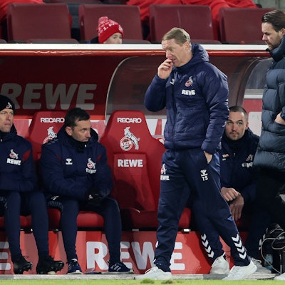 FC-Trainer Timo Schultz an der Seitenlinie