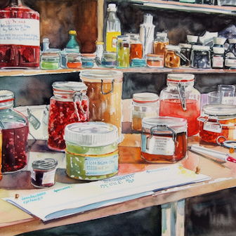 Illustration: Gläser und Etiketten