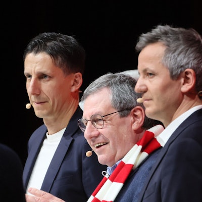 Christian Keller, Werner Wolf und Philipp Türoff beim Mitgliederstammtisch im Januar
