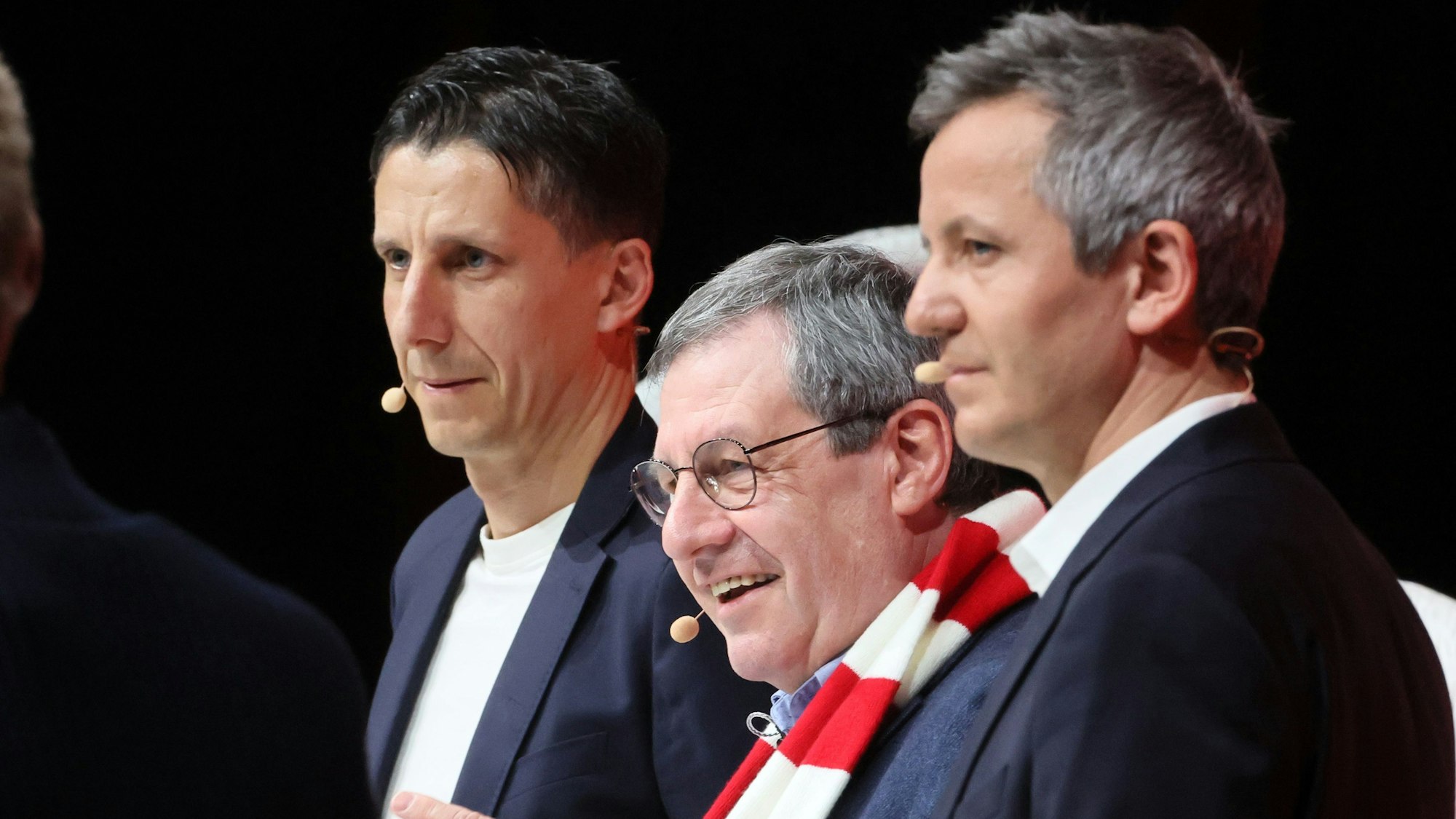 Christian Keller, Werner Wolf und Philipp Türoff beim Mitgliederstammtisch im Januar