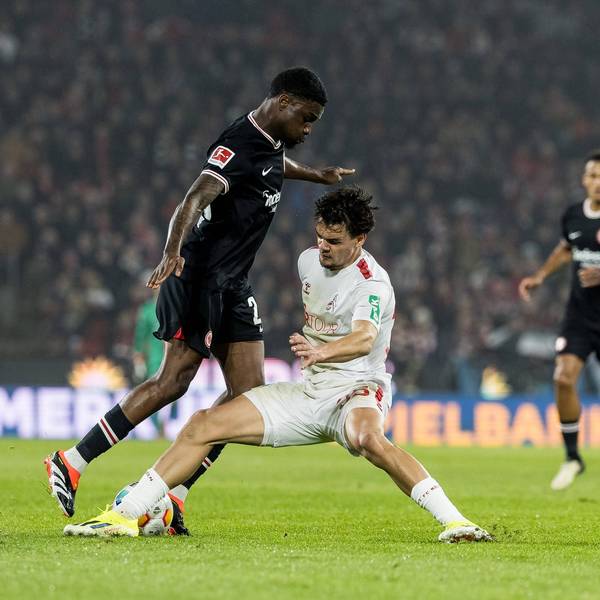 Stoppte Junior Dina Ebimbe von Eintracht Frankfurt auf ganzer Linie, sodass dieser zur Halbzeit ausgewechselt wurde: Max Finkgräfe.