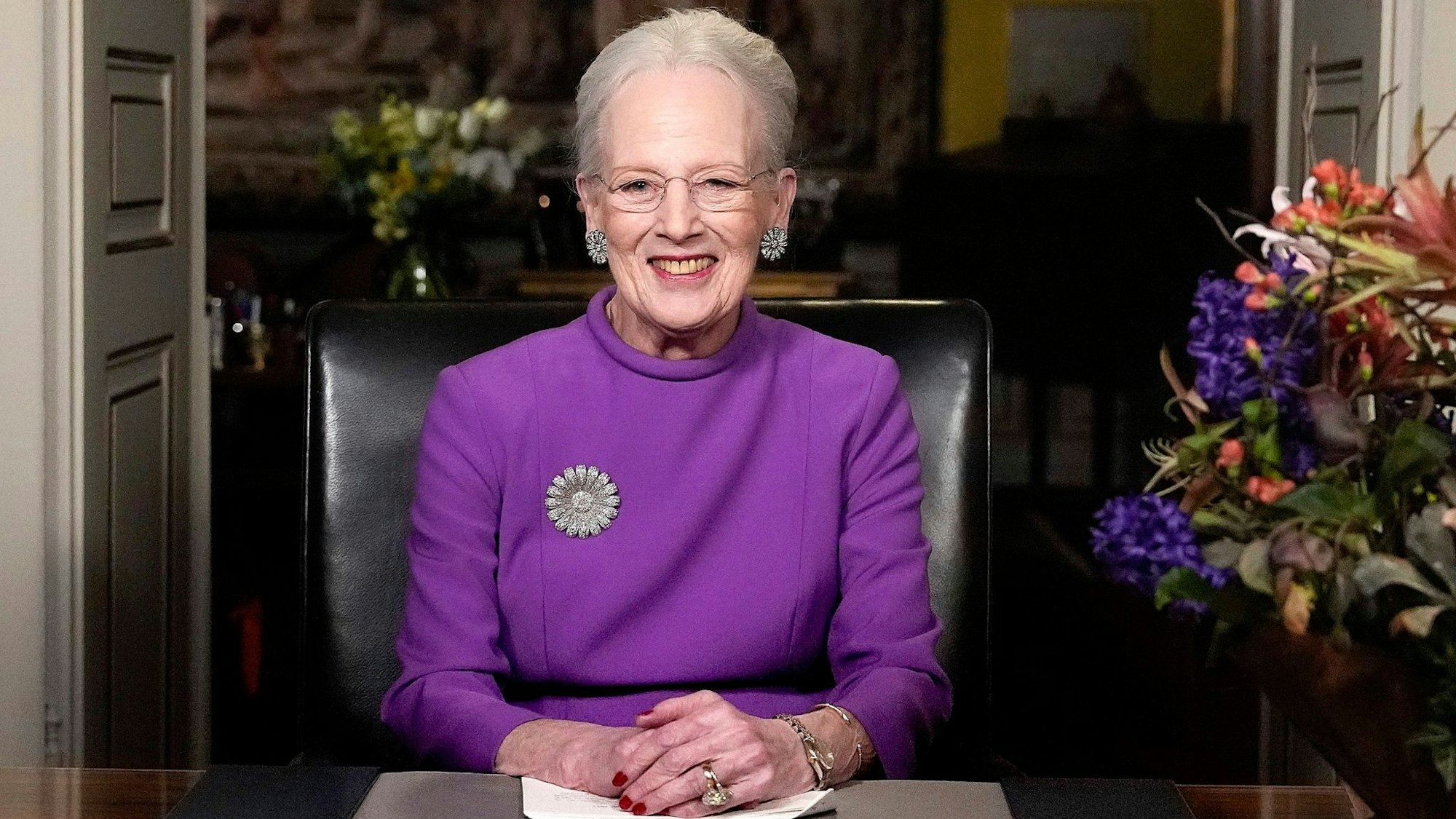 Königin Margrethe II. gab live im Fernsehen ihre Abdankung bekannt.