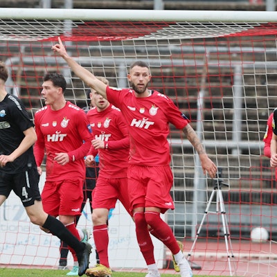 SC Fortuna Köln vs. SC Paderborn II, 4.Liga,
vorne: Dominik Lanius (Fortuna), 04.02.2024, Bild: Herbert Bucco