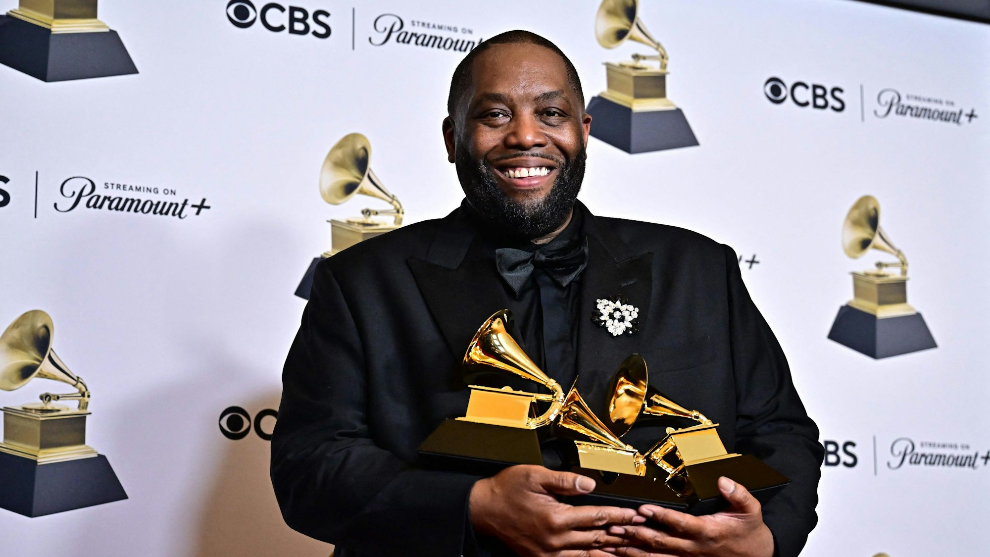 Killer Mike mit seinen drei Grammys.
