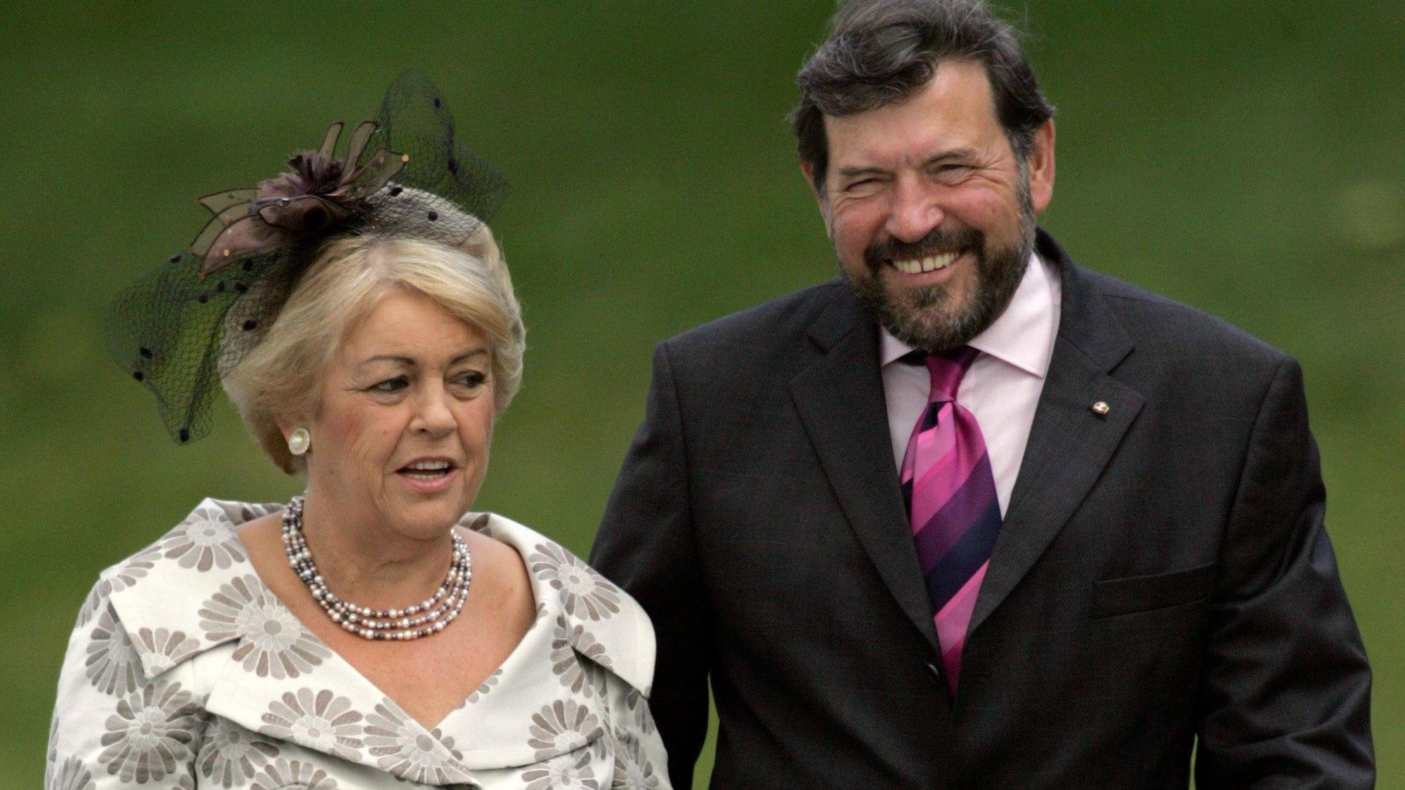 Susan Moody und John Donaldson bei der Taufe der dänischen Prinzessin Isabella.