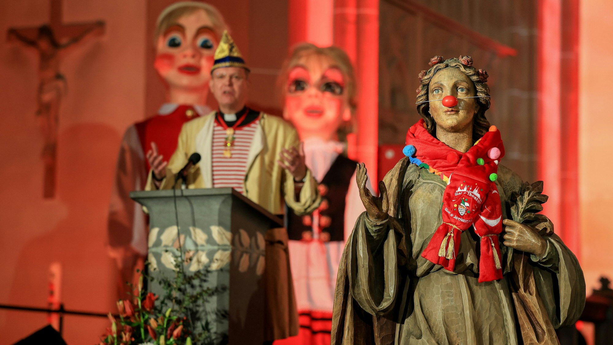 Karnevalsgottesdienst in der Kirche St. Agnes.