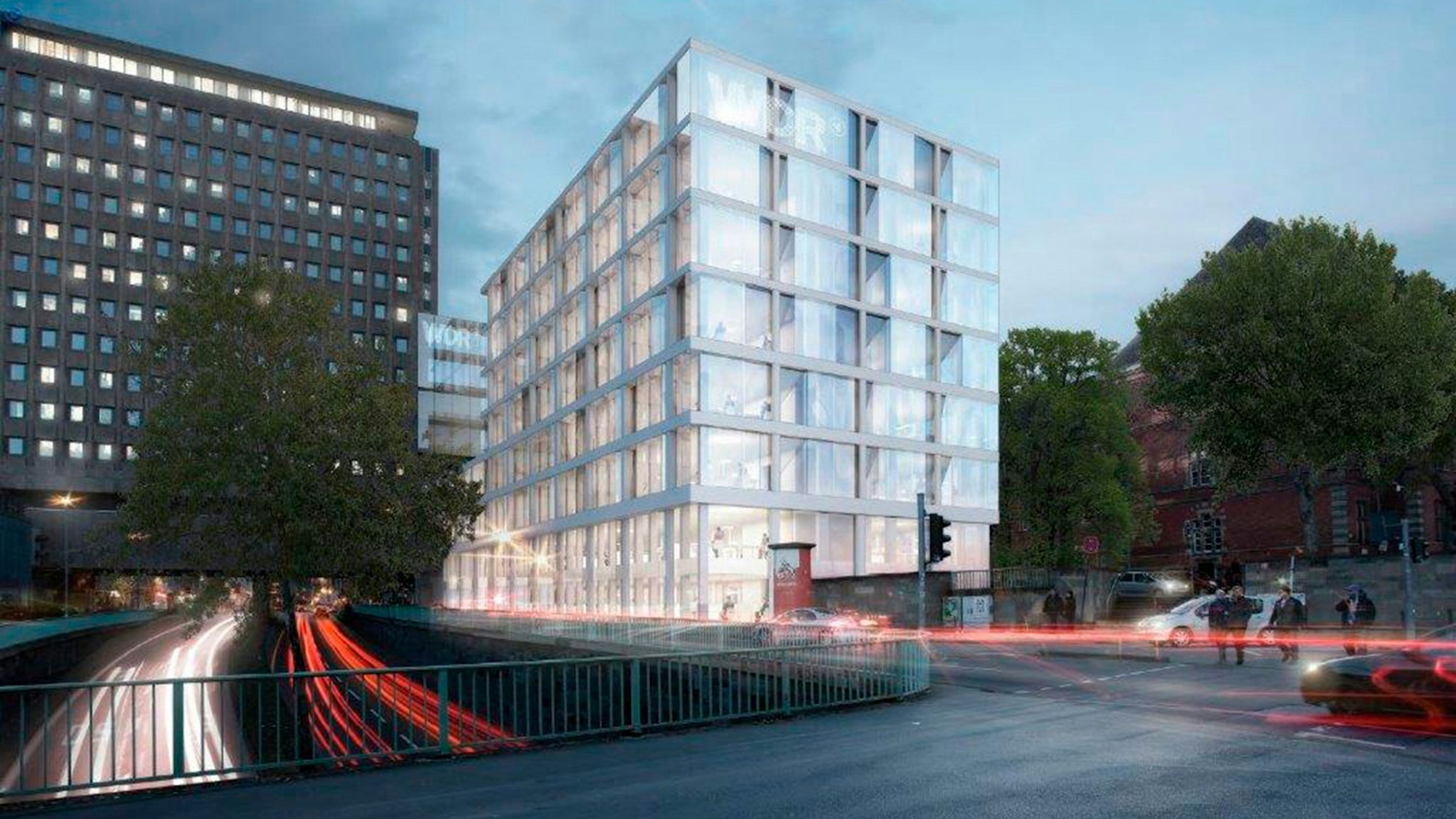 Die Visualisierung zeigt, wie das sanierte Filmhaus einmal aussehen soll.