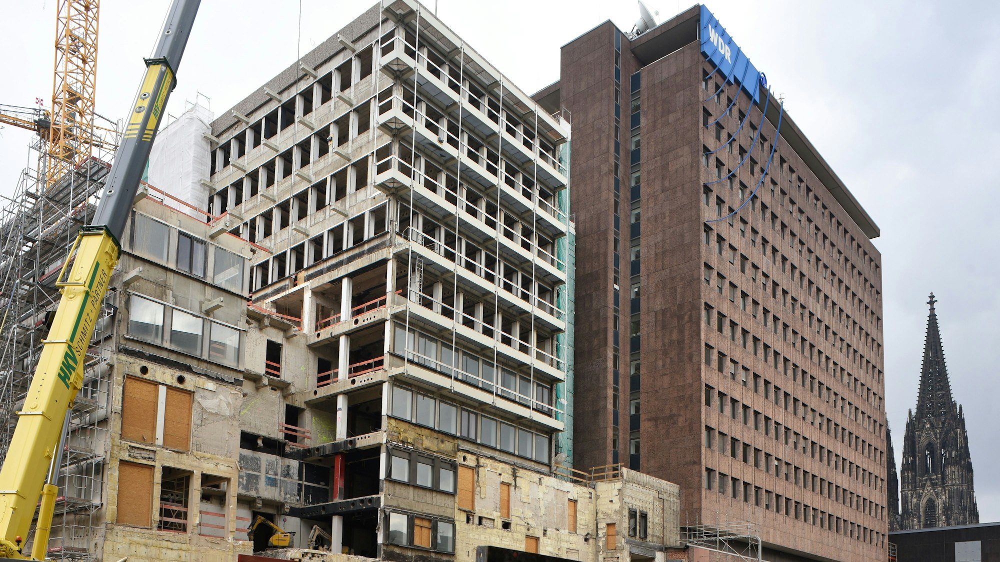 Die Baustelle im April 2020.