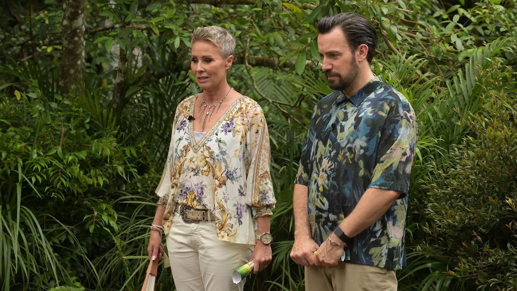 Die Moderatoren Jan Köppen und Sonja Zietlow vom RTL - Dschungelcamp „Ich bin ein Star - Holt mich hier raus!“.