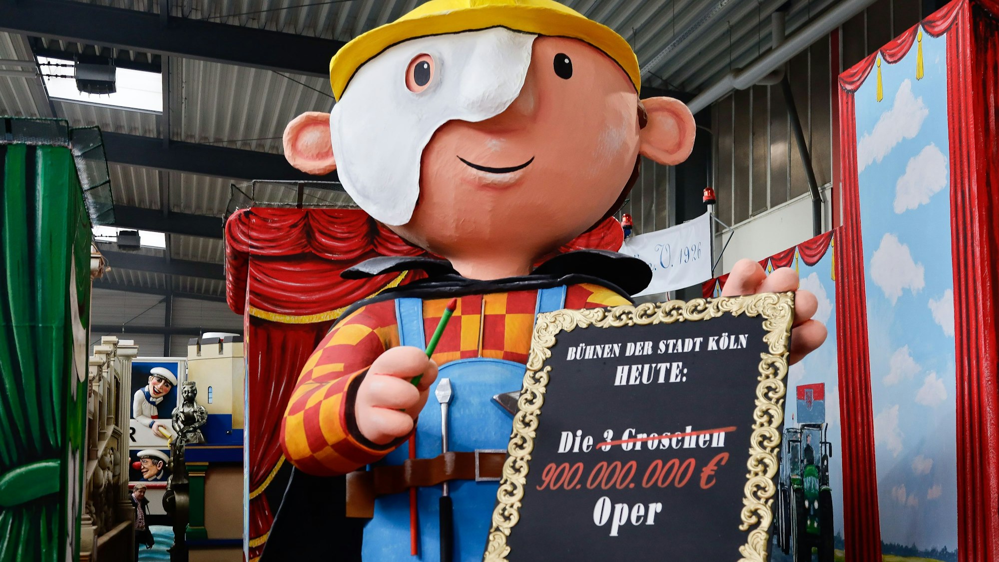 06.05.2023, Köln: Präsentation der Karnevalswagen im Kölner Rosenmontahstzg 2024.Foto:Dirk Borm