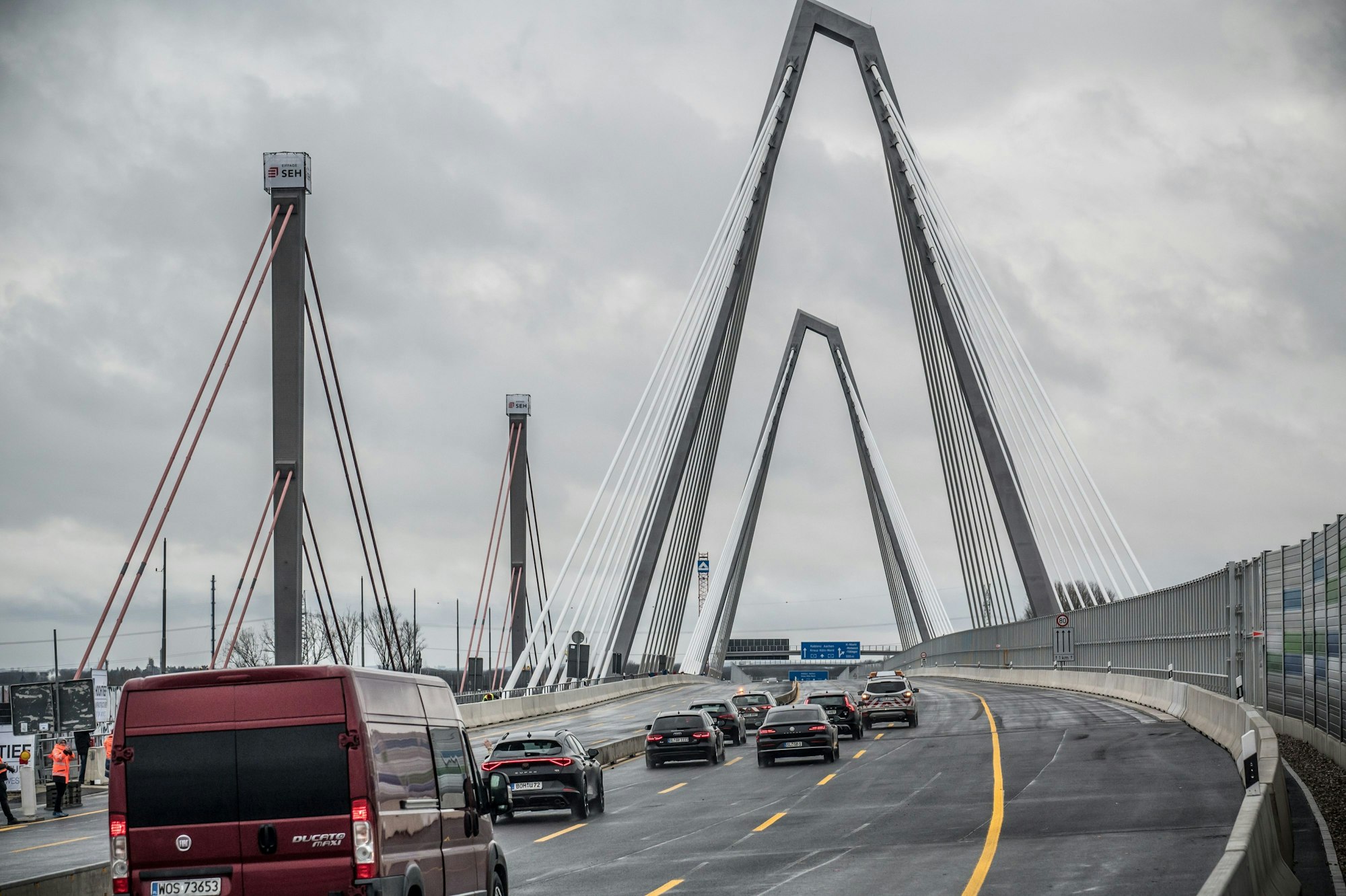 Am 4. Februar wurde die neue Rheinbrücke freigegeben.