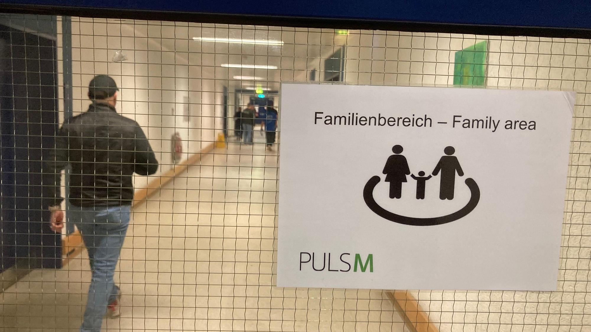 Familien werden in einem separaten Bereich untergebracht.