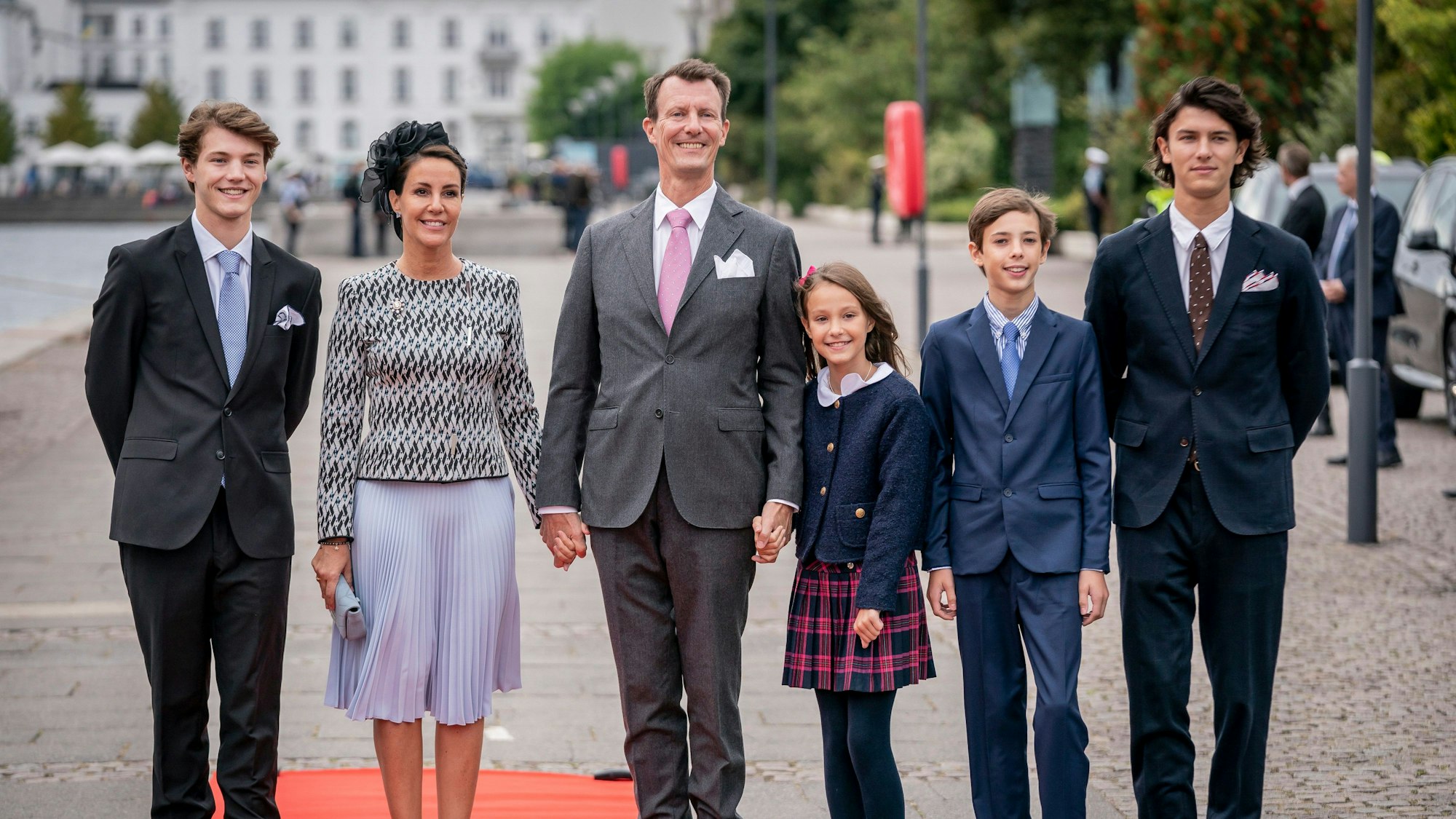 Prinzessin Marie zu Dänemark, Prinz Joachim, Prinzessin Athena zu Dänemark, Prinz Henrik zu Dänemark und Prinz Nikolai von Dänemark.