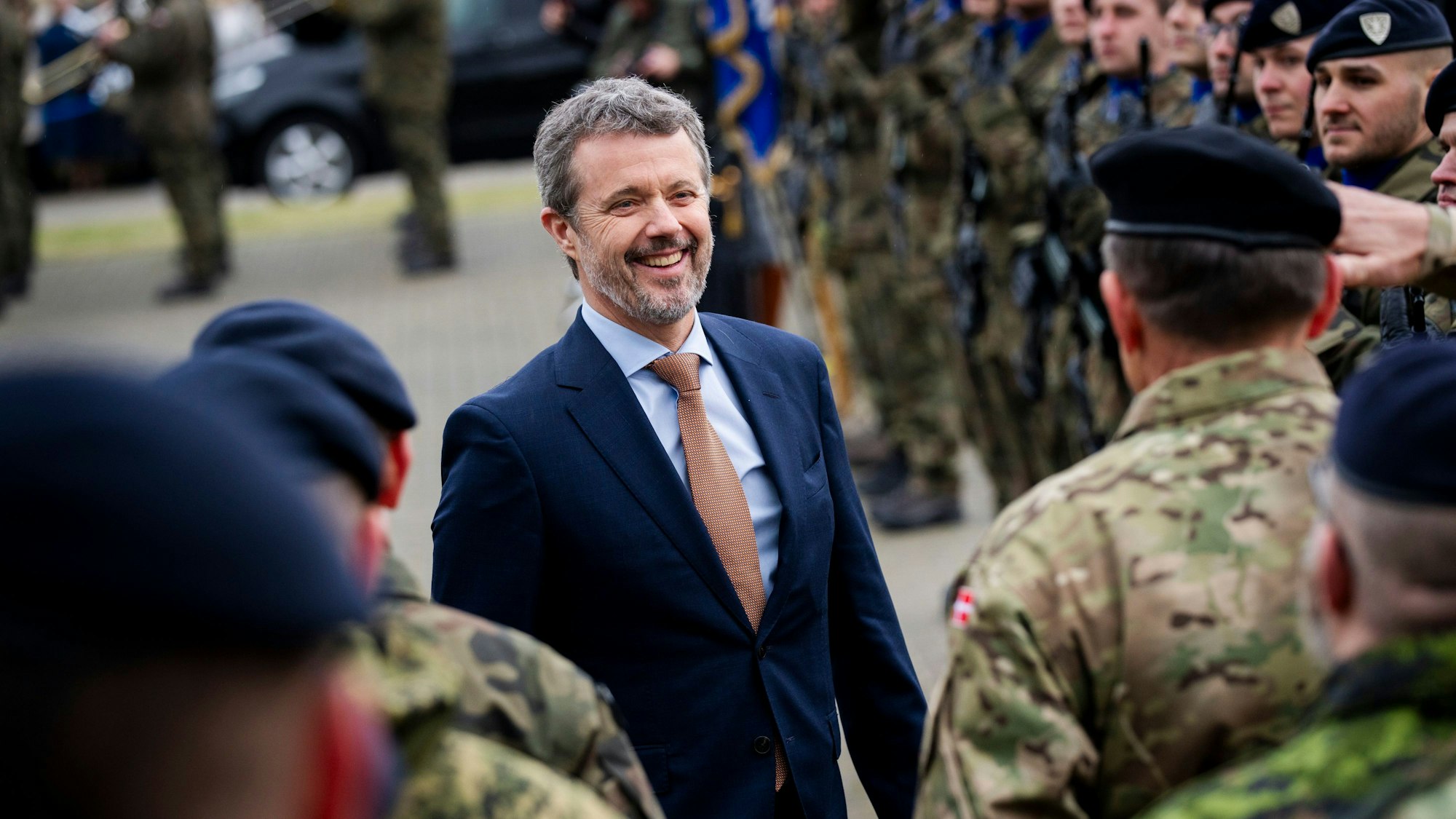 Dänemarks König Frederik X. beim Staatsbesuch in Polen am 2. Februar.