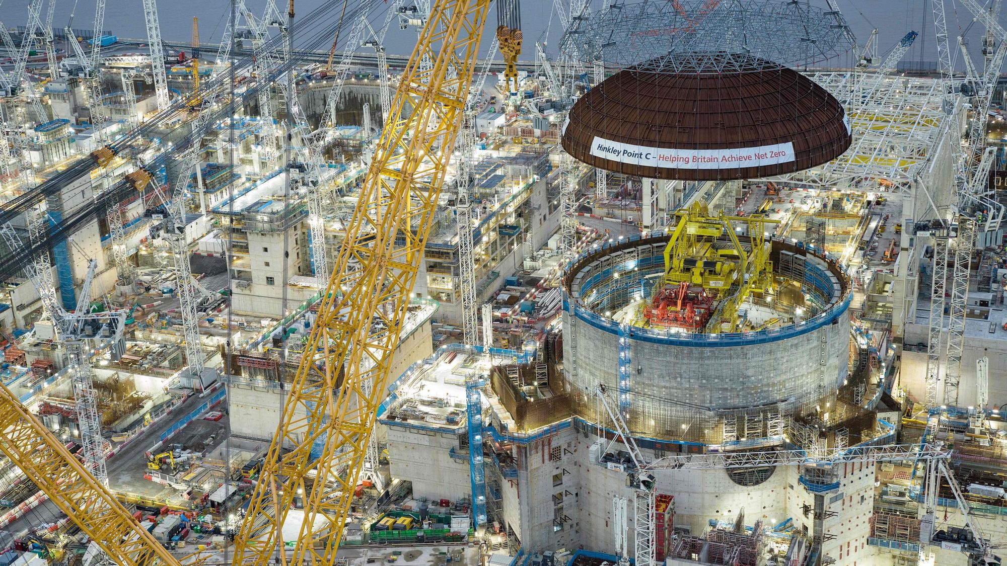Hinkley Point C aus der Luft