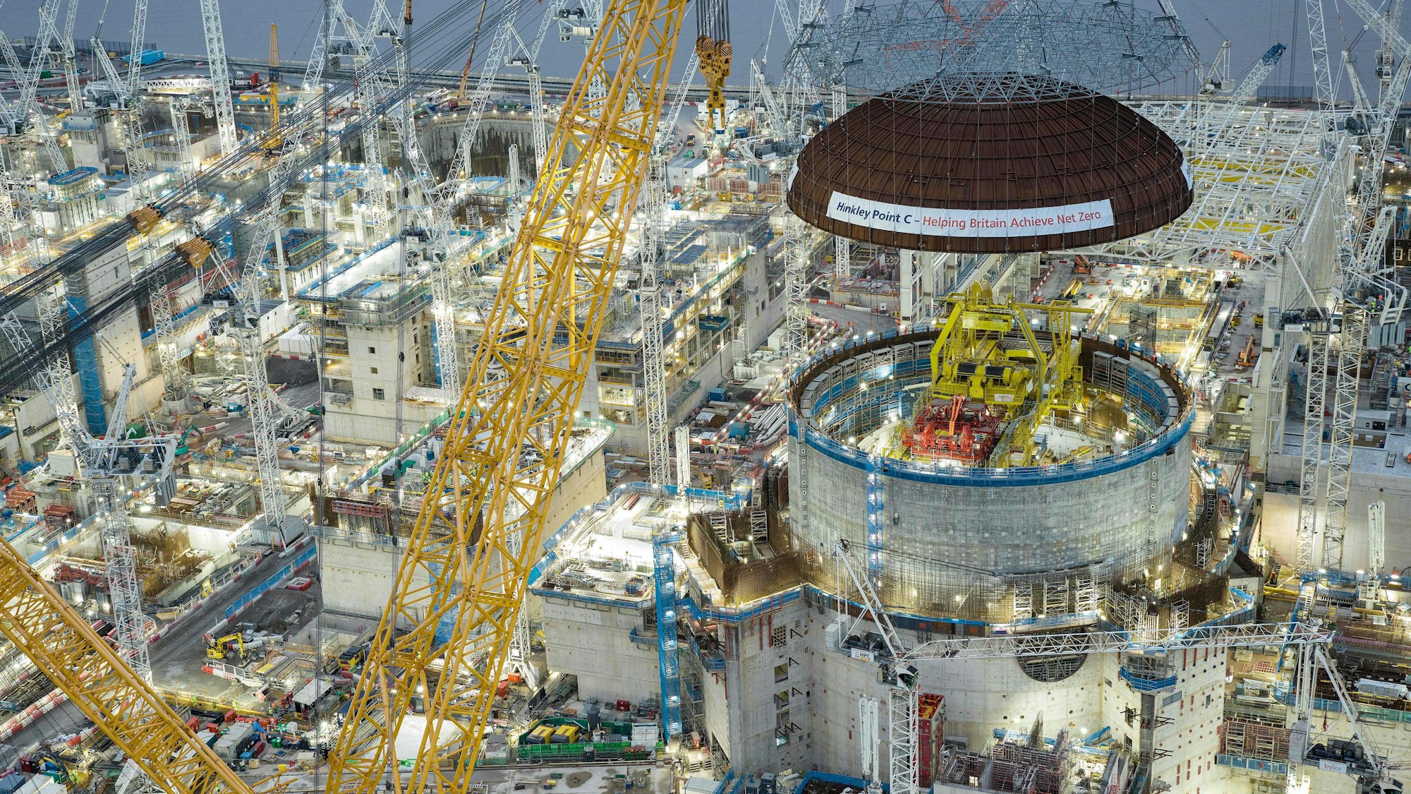 Hinkley Point C aus der Luft