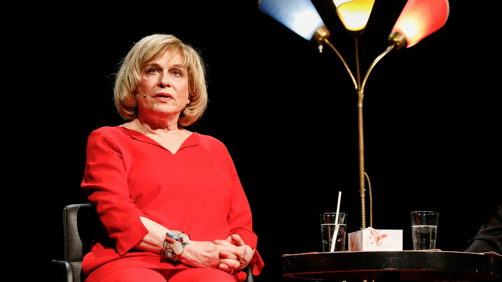 Mary Roos während ihres Bühnenprogramms.