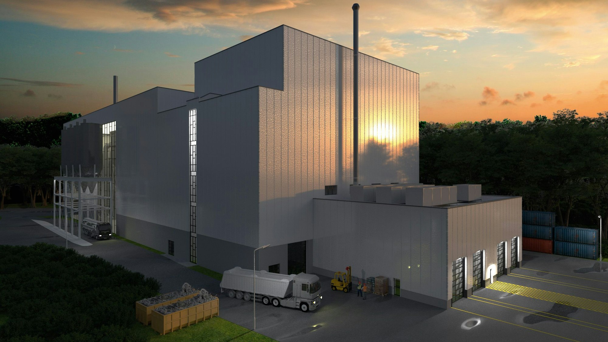 Eine neue Klärschlammverbrennungsanlage soll am Standort Buchenhofen gebaut werden.