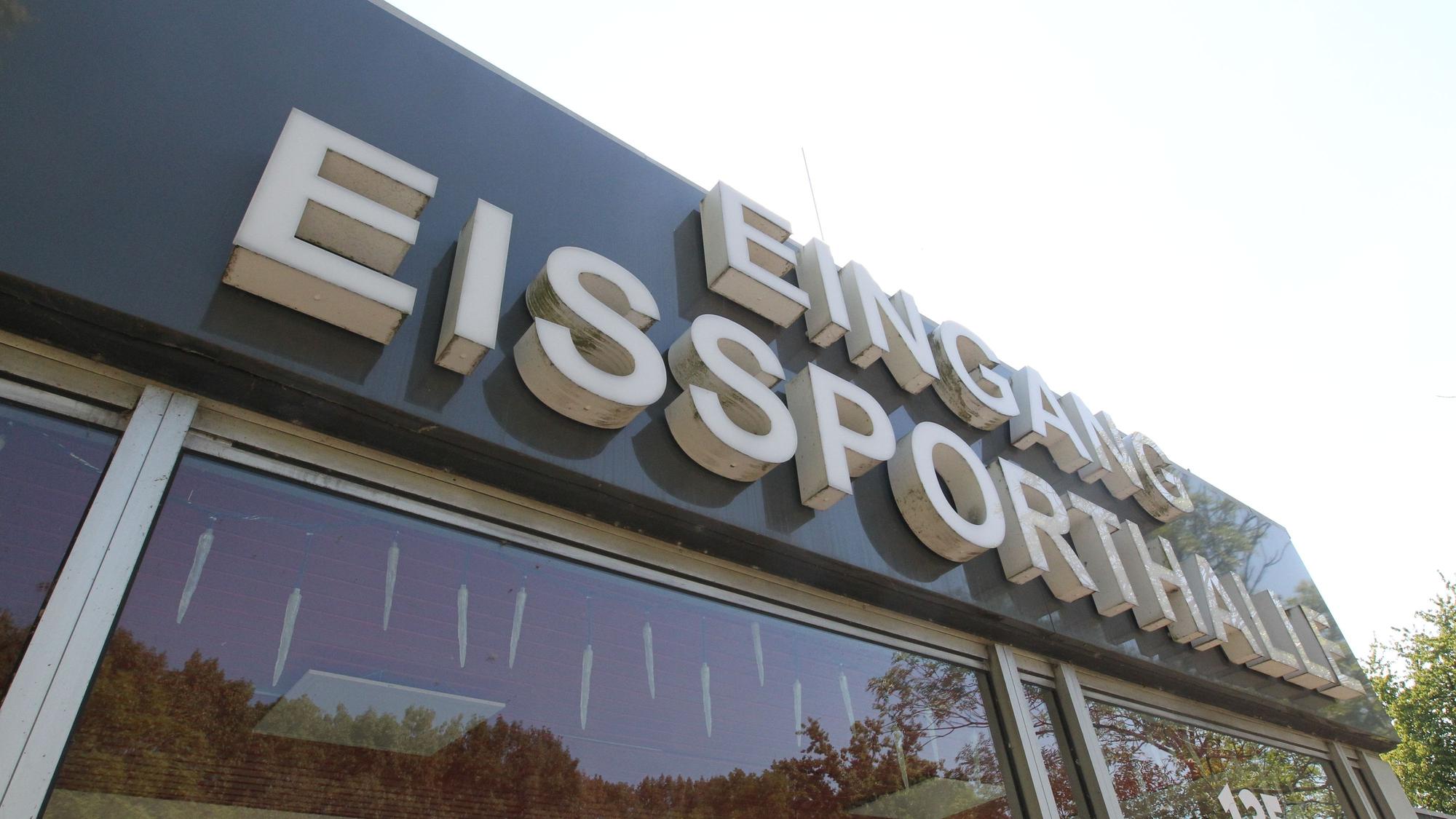 Die Eissporthalle in Troisdorf-Kriegsdorf.