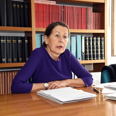 Ingrid Grabandt-Lahr im Bergneustädter Rathaus