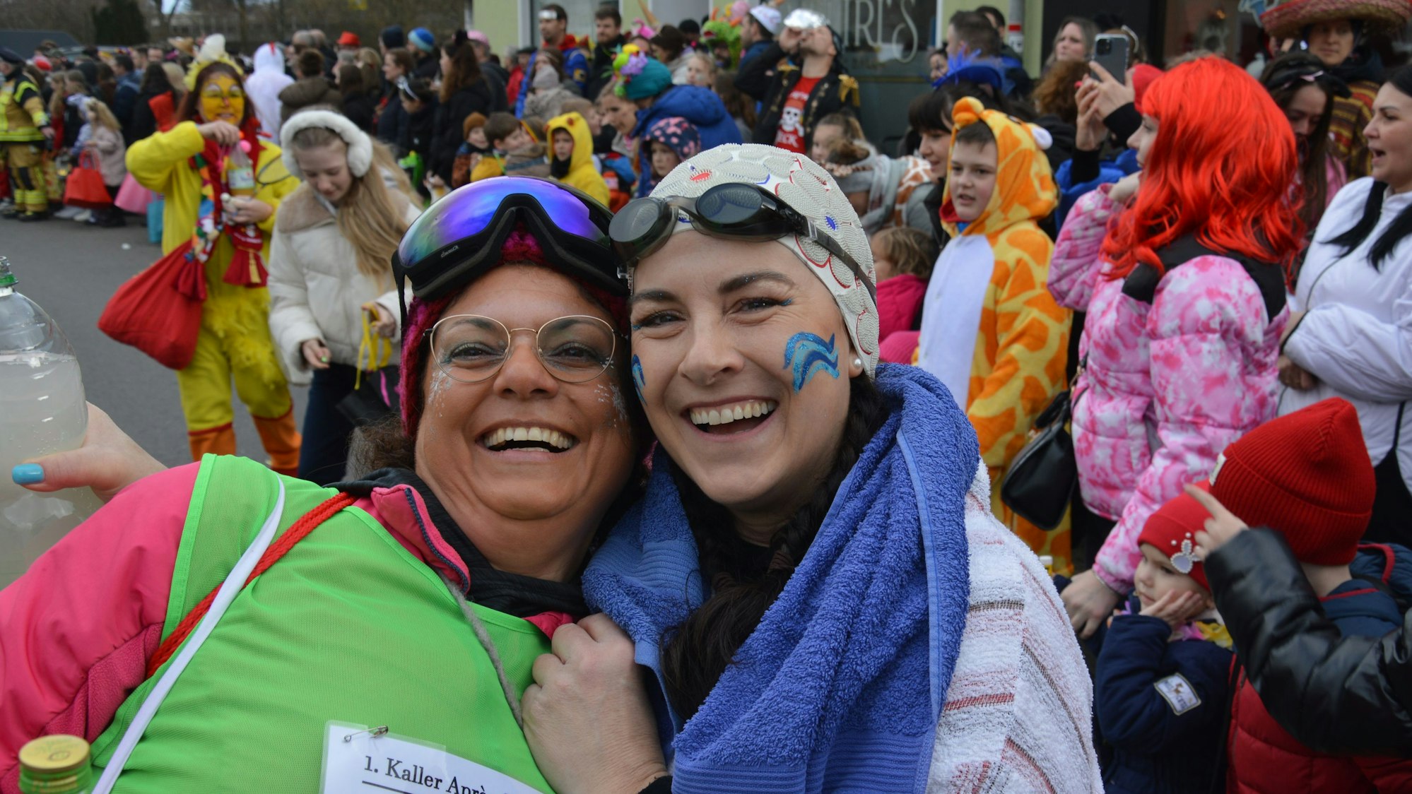 Sandra Blum (l.) und Sandra Diederichs waren mit der Gruppe Kaller Sportler unterwegs.