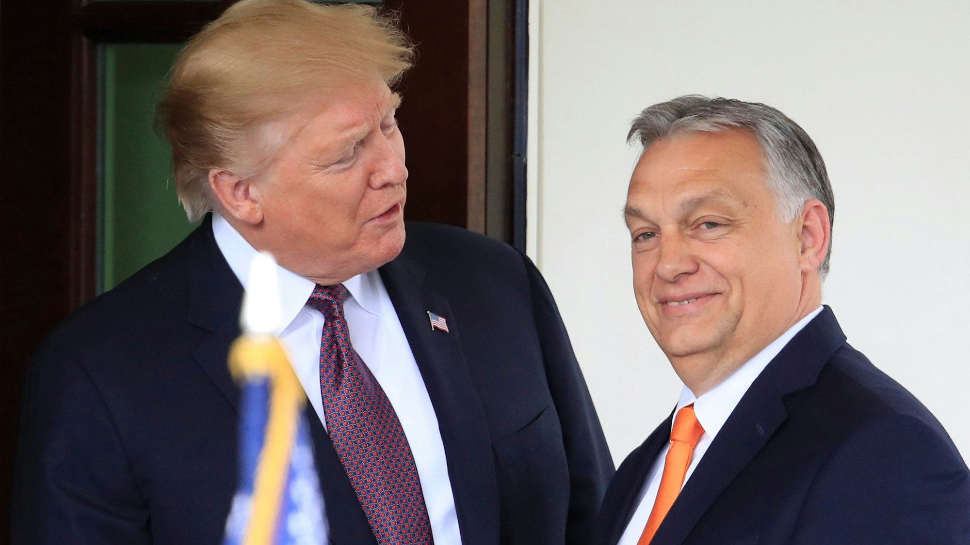 Donald Trump und Viktor Orban 2019: Der damalige US-Präsident empfängt Ungarnd Premier, den er einen „großen Führer“ nennt. (Archivbild)