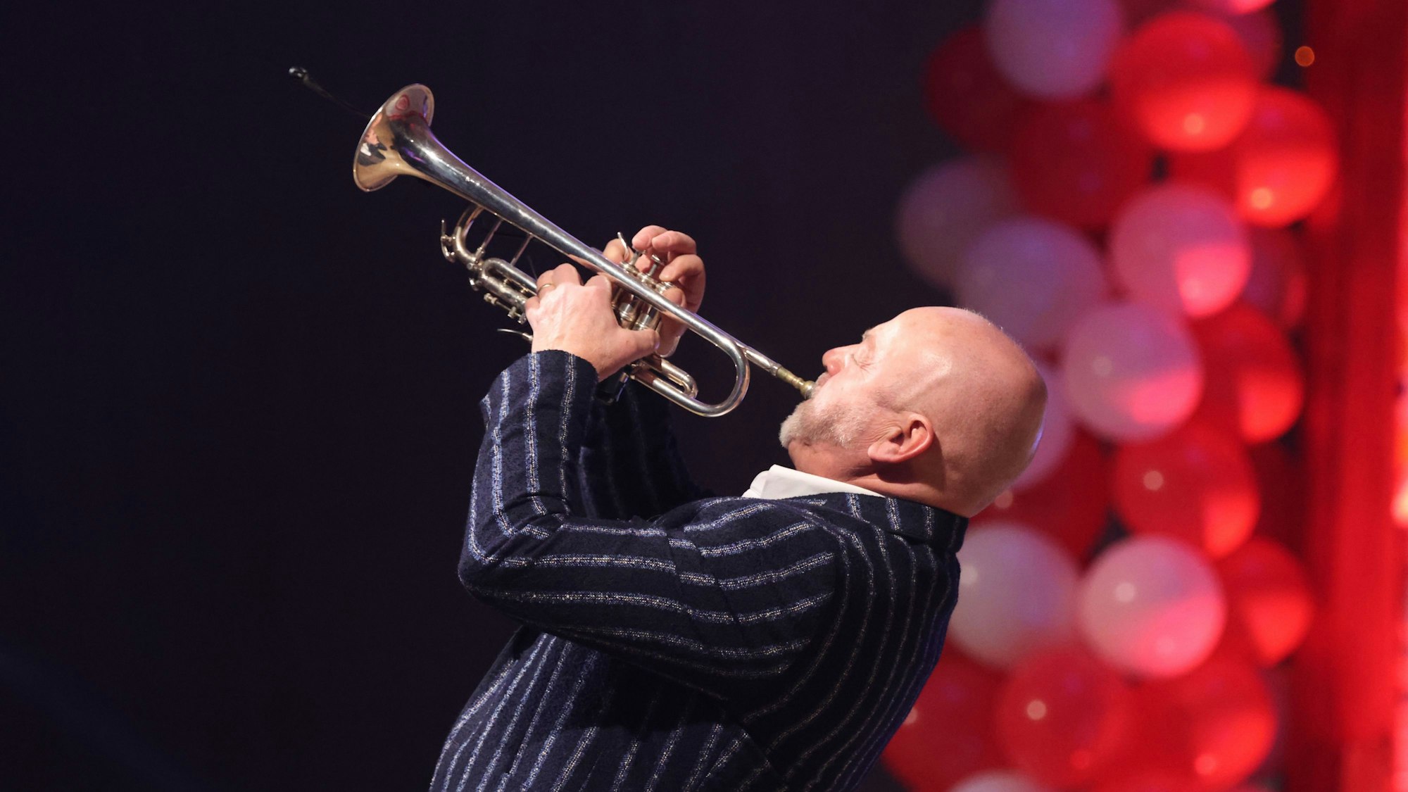 Solotrompeter Lutz Kniep in Aktion.
