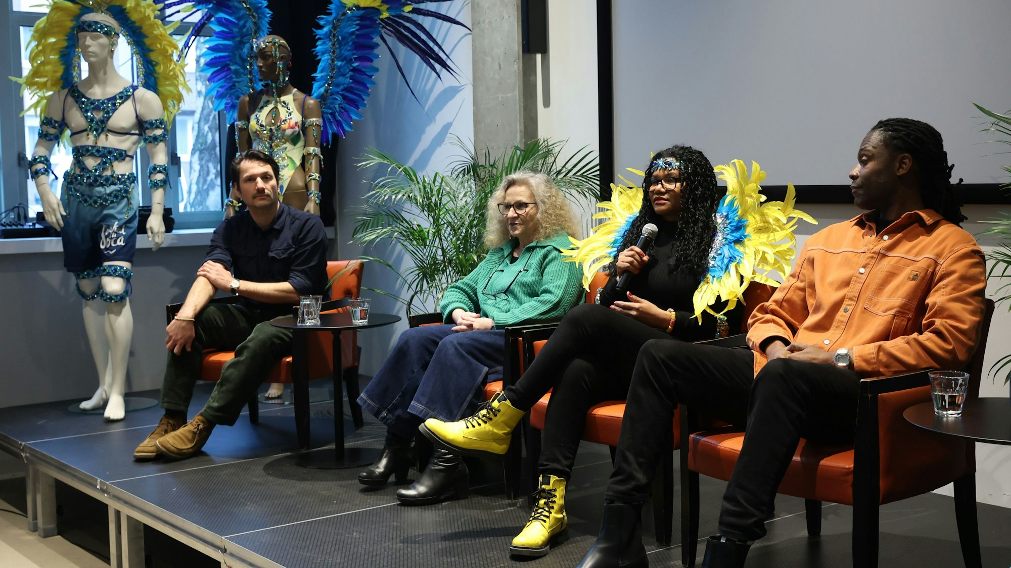 Das Experten-Panel bei der Diskussion „Carnival for Colors“.