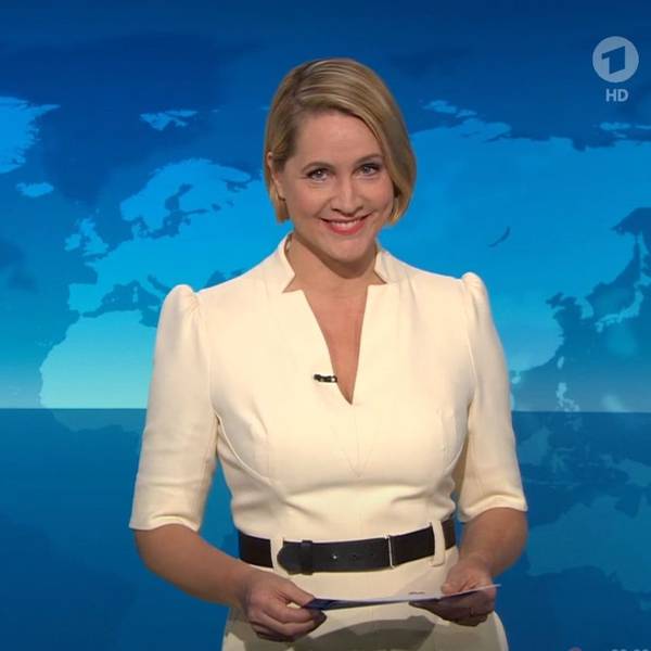 TV-Nachrichtensprecherin Judith Rakers präsentiert zum letzten Mal die Hauptausgabe der ARD-„Tagesschau“.