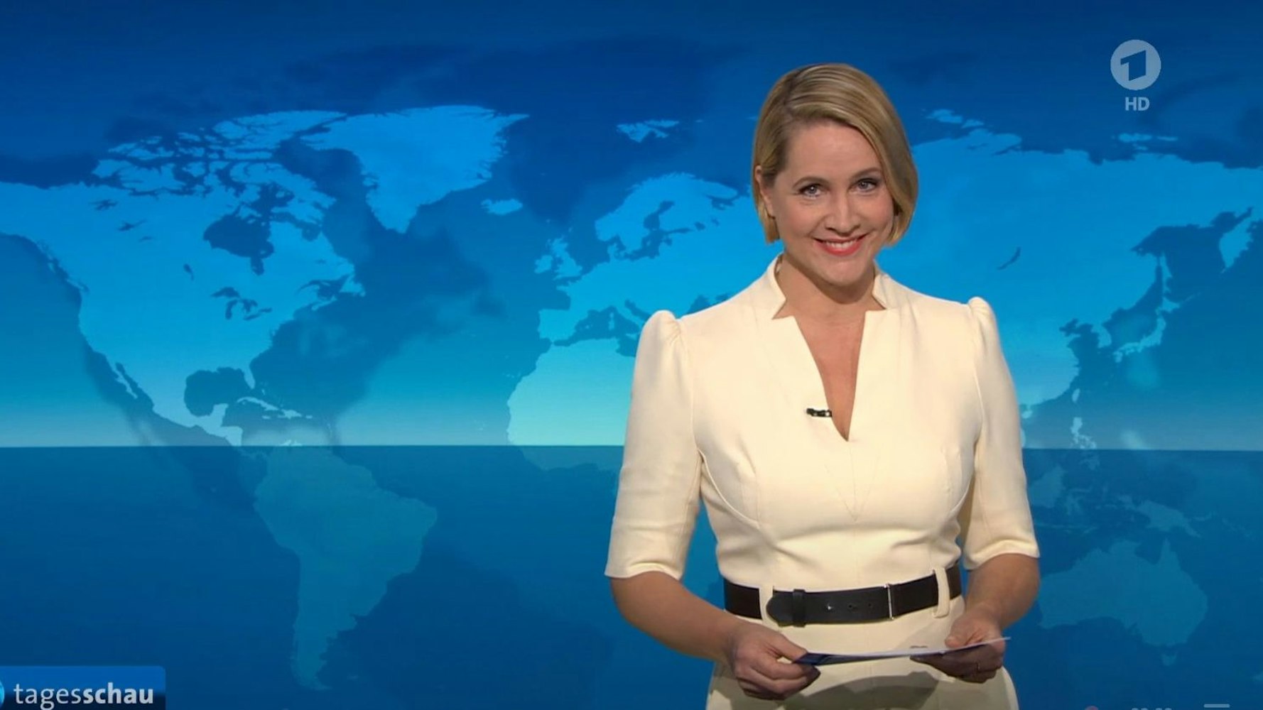 TV-Nachrichtensprecherin Judith Rakers präsentiert zum letzten Mal die Hauptausgabe der ARD-„Tagesschau“.