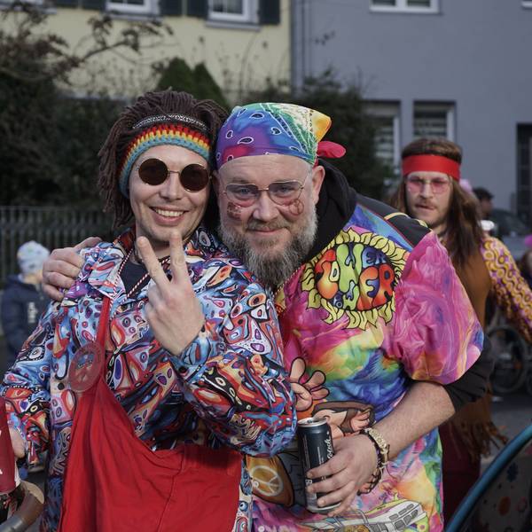 Zwei Hippies.