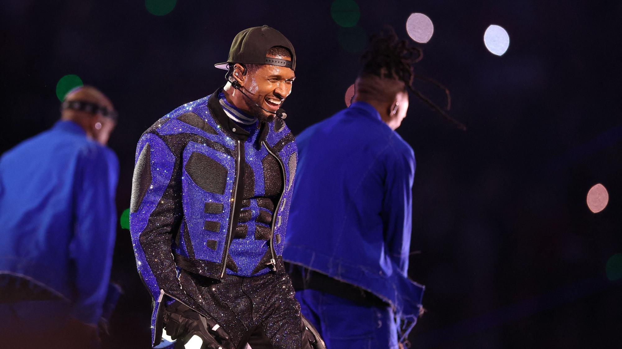 Usher übernahm in der Halbzeit das Kommando.