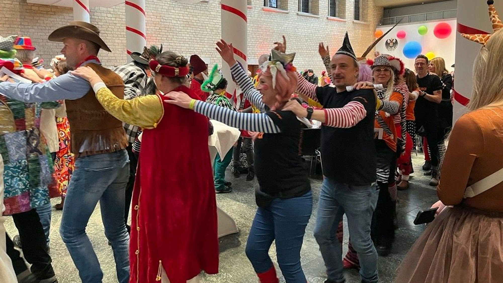 Polonaise beim Empfang im Rathaus.