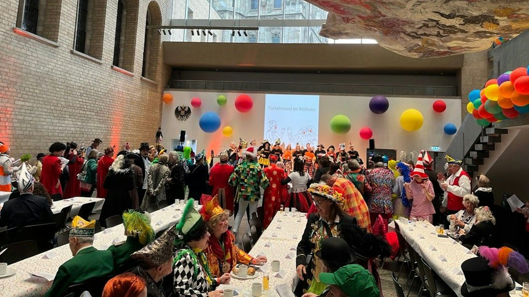 Der traditionelle Rosenmontagsempfang im Rathaus.