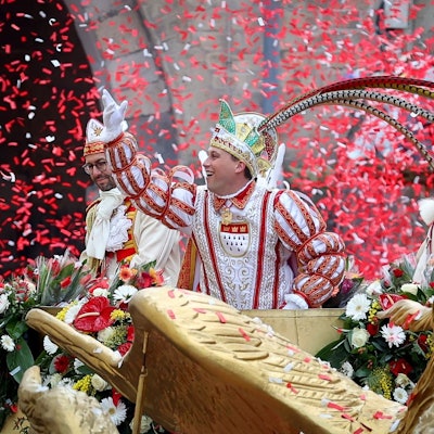 Der Prinzenwagen am Rosenmontagszug