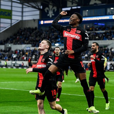 Nathan Tella bejubelt sein Tor in Darmstadt