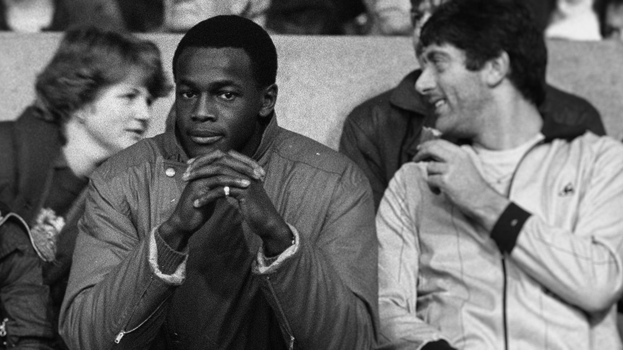 Justin Fashanu als Tribünengast.