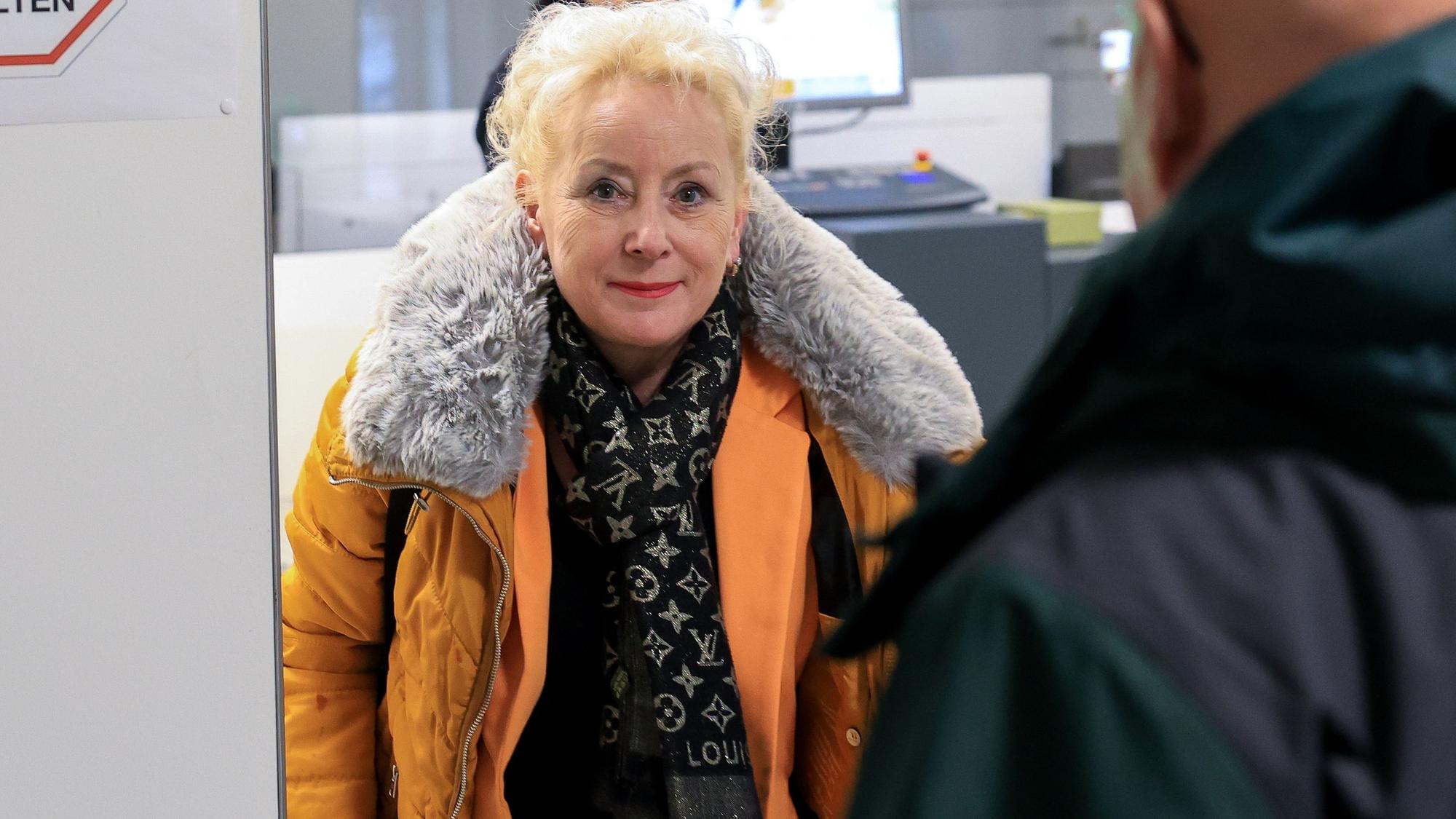 Simone Baum am Mittwoch vor dem Kölner Arbeitsgericht