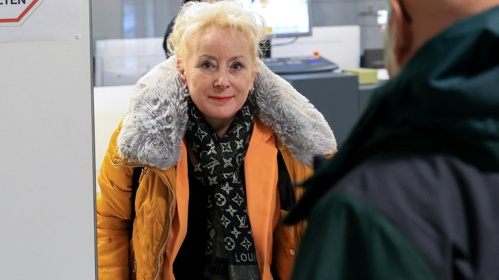 Simone Baum am Mittwoch vor dem Kölner Arbeitsgericht